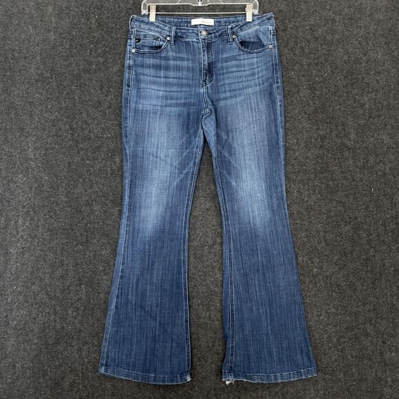 KanCan Celestine Jeans Womens 13/30 Blue Medium Wash Stretch Bootcut Flare Denim - Picture 1 of 13